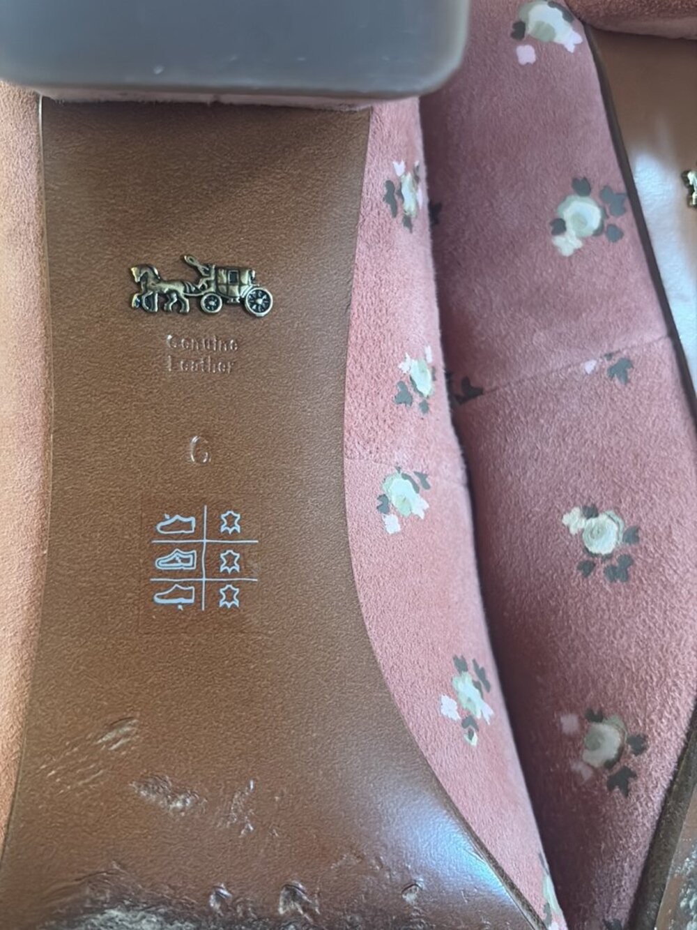 Coach Seude Pump With Prairie Print - Picture 8 of 10